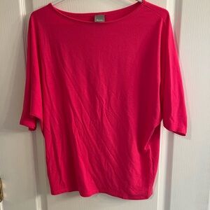 Bench Women's Vibrant Pink Short Sleeve Top